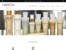 Tablet Screenshot of laroccaskincare.com